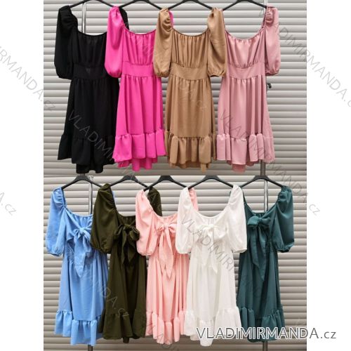 Dress with 3/4-sleeve ladies pocket (uni sl) ITALIAN Fashion IMWD20527