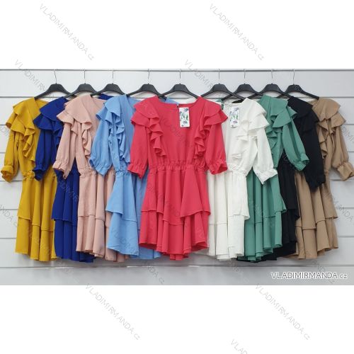 Dress with 3/4-sleeve ladies pocket (uni sl) ITALIAN Fashion IM3181746