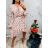Summer long sleeve flowered women's dress (UNI S / L) ITALIAN FASHION IMK20150