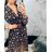 Summer long sleeve flowered women's dress (UNI S / L) ITALIAN FASHION IMK20150