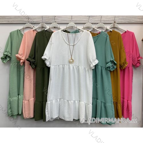 Dress with 3/4-sleeve ladies pocket (uni sl) ITALIAN Fashion IMWD20527