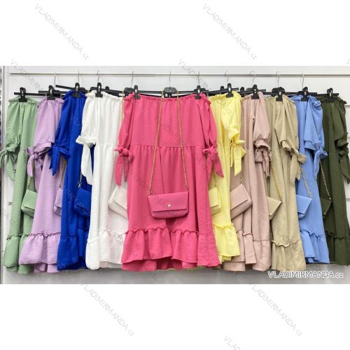 Dress with 3/4-sleeve ladies pocket (uni sl) ITALIAN Fashion IMWD20527