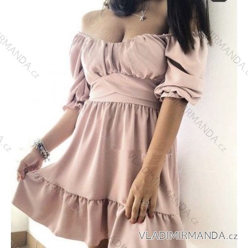 Dress with 3/4-sleeve ladies pocket (uni sl) ITALIAN Fashion IMWD20527