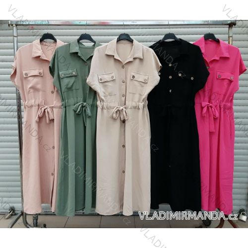 Dress with 3/4-sleeve ladies pocket (uni sl) ITALIAN Fashion IMWD20527