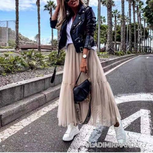 Blouse long sleeve with ruffles women (UNI S / L) ITALIAN FASHION IMK20159