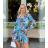 Summer long sleeve flowered women's dress (UNI S / L) ITALIAN FASHION IMK20150