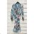 Summer long sleeve flowered women's dress (UNI S / L) ITALIAN FASHION IMK20150