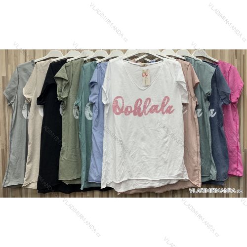 T-shirt elegant long sleeve women (S / M ONE SIZE) ITALIAN FASHION IMWK21008