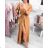 Women's Elegant Long Sleeve Dress (S / M ONE SIZE) ITALIAN FASHION IMWP21u3727