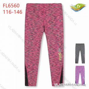 Leggings warm long childrens girls girls (116-146) KUGO B3239