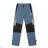 Outdoor canvas trousers with fleece padding for children youth boys (104-134) KUGO F501