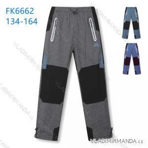 Outdoor canvas trousers with fleece padding for children youth boys (104-134) KUGO F501