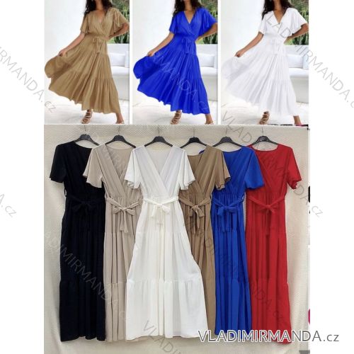 Dress with 3/4-sleeve ladies pocket (uni sl) ITALIAN Fashion IMWD20527