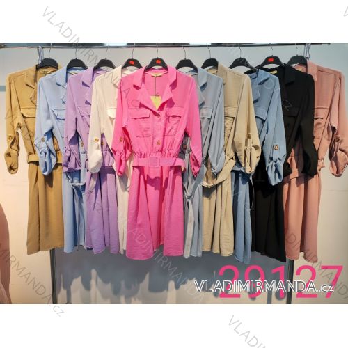 Elegant short-sleeved women's dress (uni s-m) ITALIAN FASHION IM920148