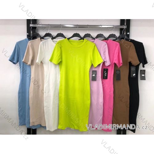 Elegant short-sleeved women's dress (uni s-m) ITALIAN FASHION IM920148