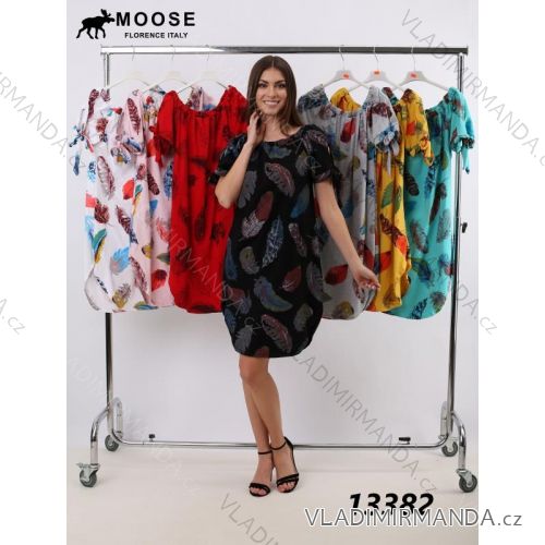 Elegant short-sleeved women's dress (uni s-m) ITALIAN FASHION IM920148