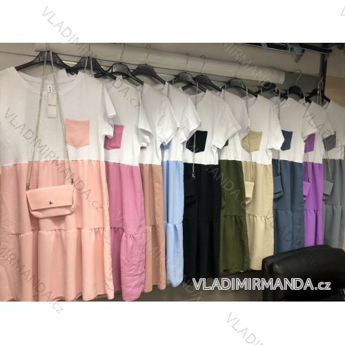 Dress with 3/4-sleeve ladies pocket (uni sl) ITALIAN Fashion IMWD20527