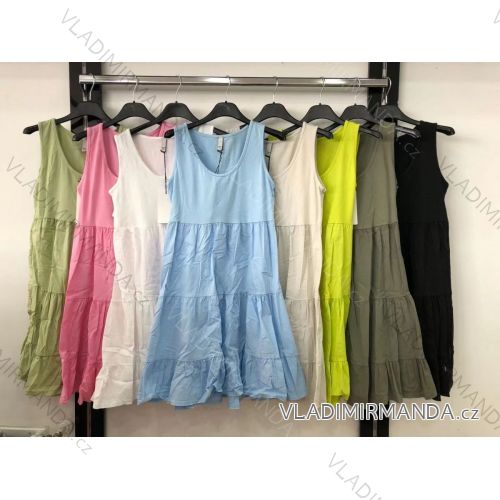 Elegant short-sleeved women's dress (uni s-m) ITALIAN FASHION IM920148