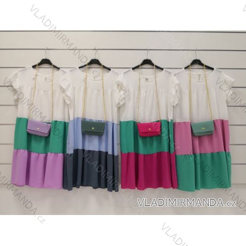 Summer short sleeve summer dress (S / M ONE SIZE) ITALIAN FASHION IMWY21019