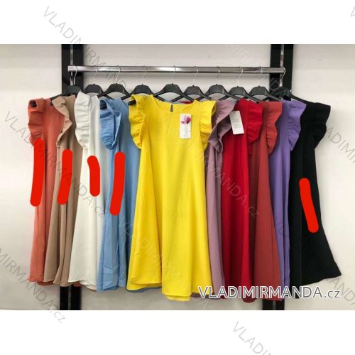 Elegant short-sleeved women's dress (uni s-m) ITALIAN FASHION IM920148