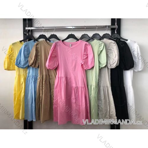 Elegant short-sleeved women's dress (uni s-m) ITALIAN FASHION IM920148