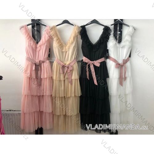 Elegant short-sleeved women's dress (uni s-m) ITALIAN FASHION IM920148