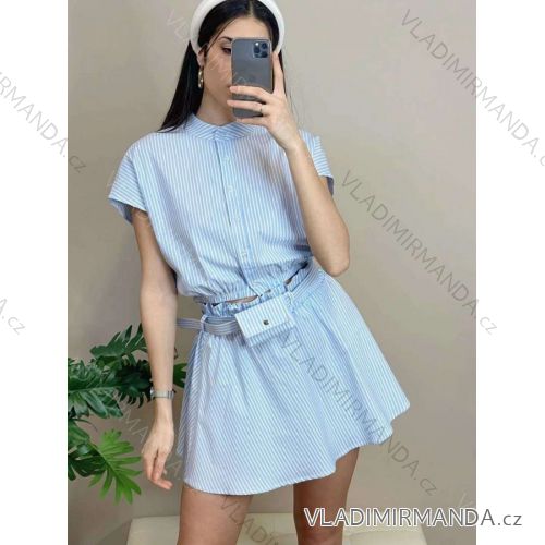 Women's skirt and camouflage t-shirt set (uni s / m) ITALIAN FASHION IM920194