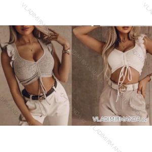 Tričko elegantní dlouhý rukáv dámské (UNI S/M) ITALSKÁ MÓDA IMM20954