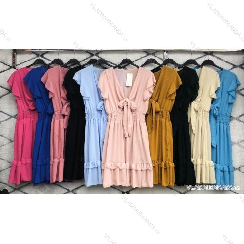 Dress with 3/4-sleeve ladies pocket (uni sl) ITALIAN Fashion IMWD20527
