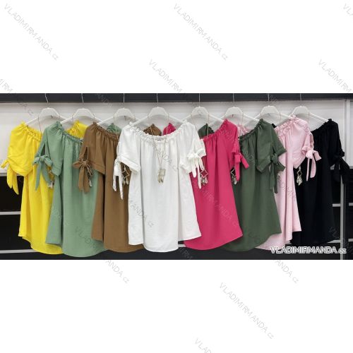 Dress with 3/4-sleeve ladies pocket (uni sl) ITALIAN Fashion IM3181746