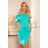 56-7 Sports dress with short sleeves - turquoise