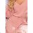 295-5 BAKARI flimsy dress with a neckline - dirty pink