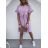 Summer long sleeve flowered women's dress (UNI S / L) ITALIAN FASHION IMK20150