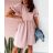 Summer long sleeve flowered women's dress (UNI S / L) ITALIAN FASHION IMK20150
