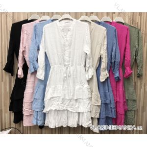 Women's long sleeve shirt dress (S / M ONE SIZE) ITALIAN FASHION IMWP21u3532