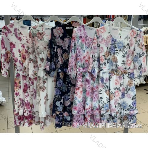 Women's Elegant Long Sleeve Dress (S / M ONE SIZE) ITALIAN FASHION IMWP21u3727