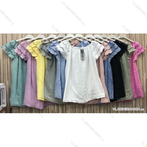T-shirt elegant long sleeve women (S / M ONE SIZE) ITALIAN FASHION IMWK21008