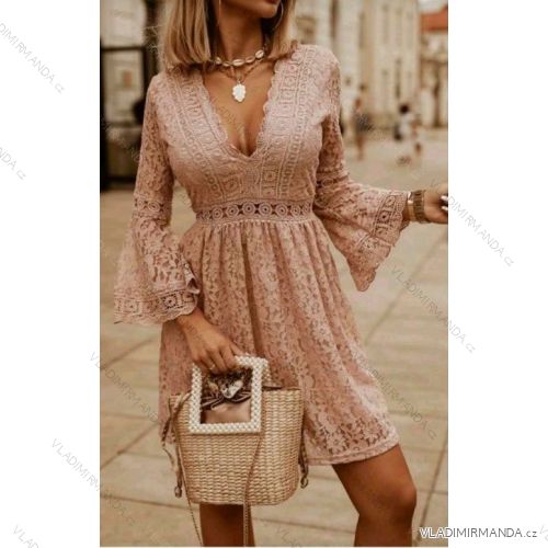Dress with 3/4-sleeve ladies pocket (uni sl) ITALIAN Fashion IM3181746