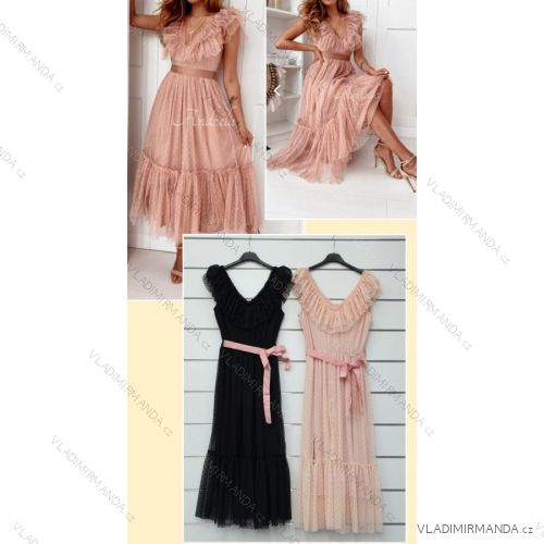 Women's Elegant Long Sleeve Dress (S / M / L ONE SIZE) ITALIAN FASHION IMWA21002