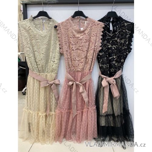 Dress with 3/4-sleeve ladies pocket (uni sl) ITALIAN Fashion IMWD20527