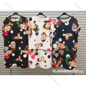 Blouse long sleeve with ruffles women (UNI S / L) ITALIAN FASHION IMK20159