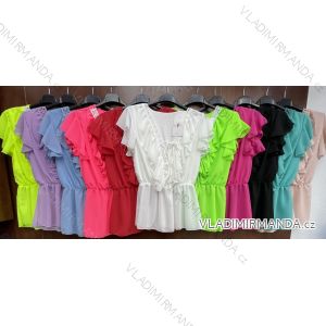 Shirt blouse short 3/4 sleeve lace ladies (UNI SL) ITALIAN FASHION IM13014
