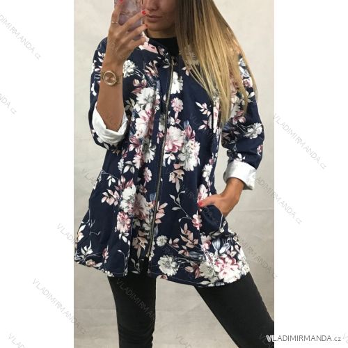 Sweatshirt thin extended long sleeve hooded women (UNI S-L) ITALIAN FASHION IMB20038