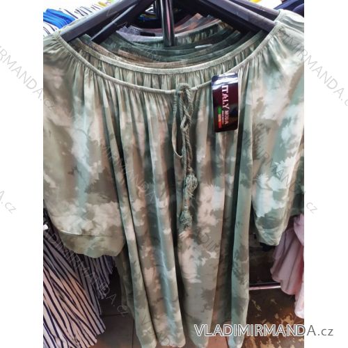 Dress short sleeve long summer strip womens (uni sl) ITALIAN MODA IM718227