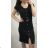 Line dress with button short sleeves women (uni s-m) ITALIAN FASHION IMT20C-038 M black