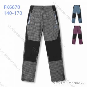 Outdoor canvas trousers with fleece padding for children youth boys (104-134) KUGO F501