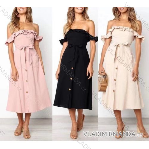 Dress with 3/4-sleeve ladies pocket (uni sl) ITALIAN Fashion IMWD20527