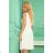 296-4 VICTORIA Trapezoidal dress - ECRU