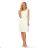 296-4 VICTORIA Trapezoidal dress - ECRU