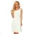 296-4 VICTORIA Trapezoidal dress - ECRU